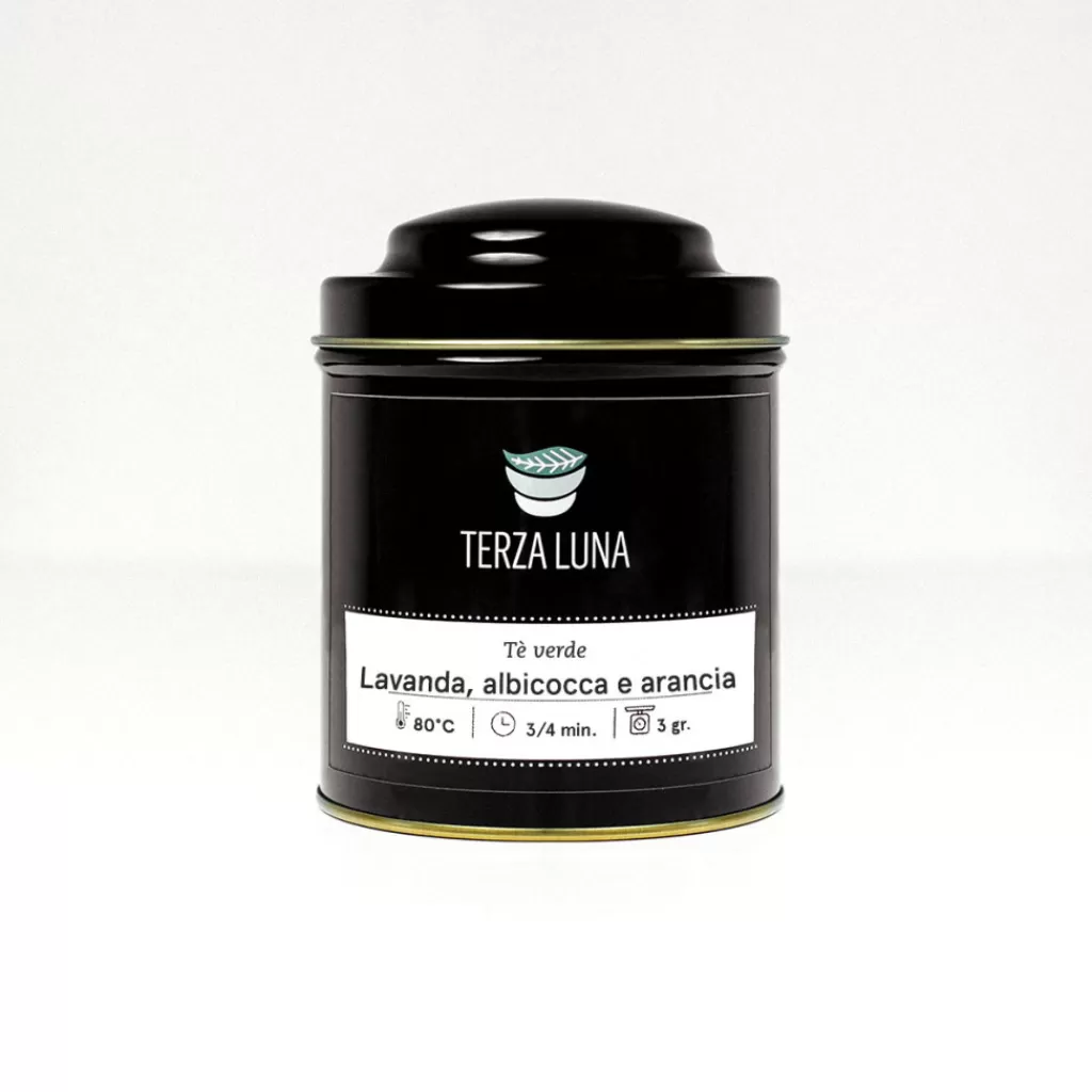 Terza Luna Tè Verde Aromatizzato^Apricot and orange lavender -flavored green tea-